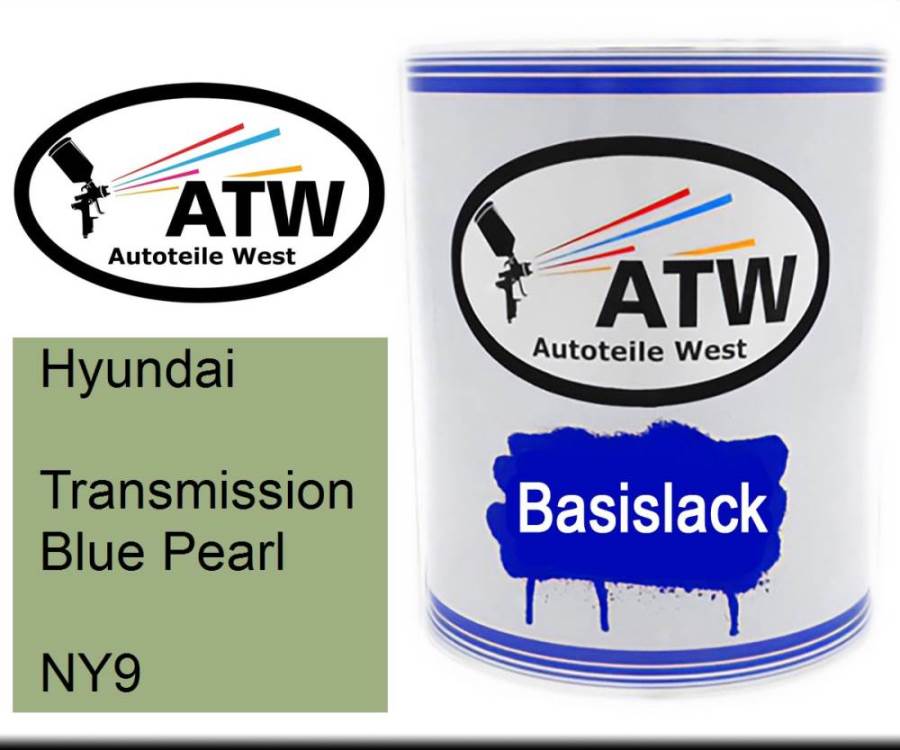 Hyundai, Transmission Blue Pearl, NY9: 1L Lackdose, von ATW Autoteile West.